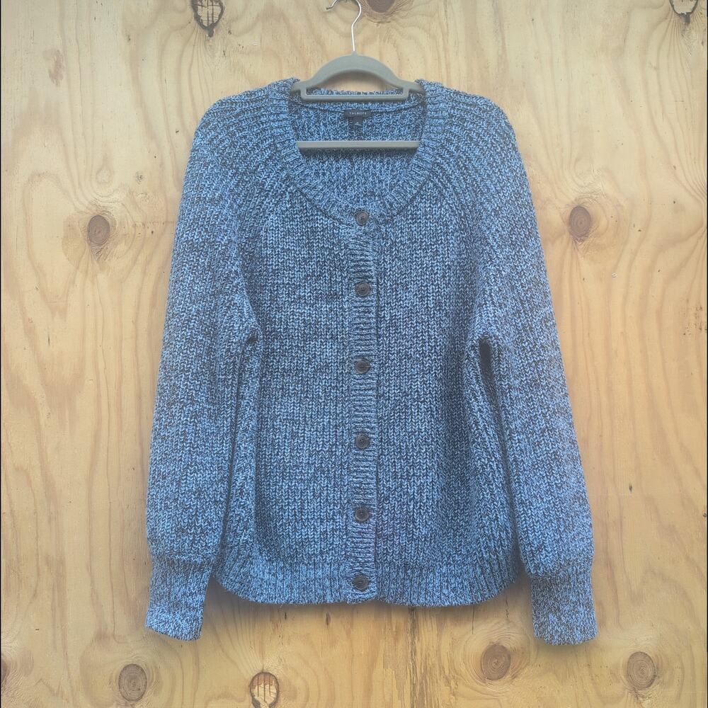 Talbots Chunky Knit Large Button Sweater Cardigan Women's XL